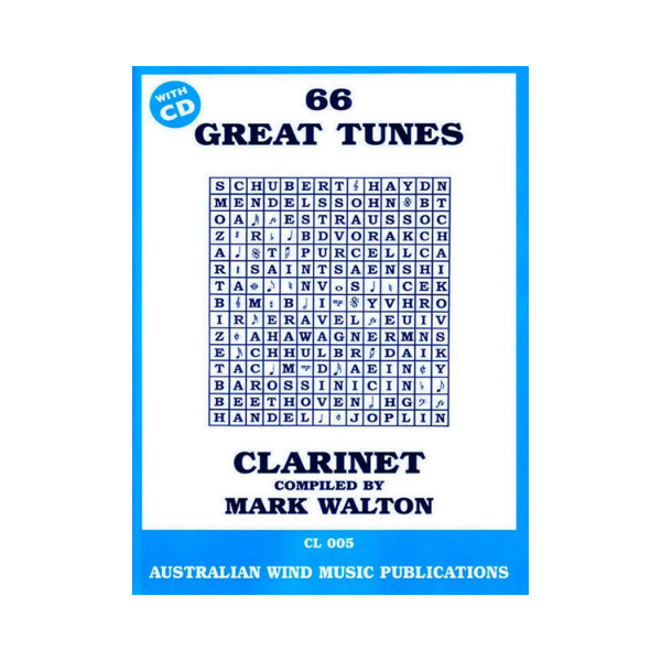 66 Great Tunes Clarinet (book/cd)