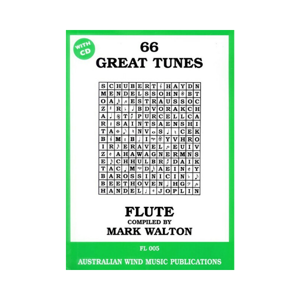66 Great Tunes for Flute (book/cd)