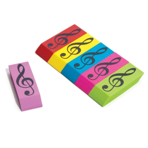 Treble Clef Wedge Eraser