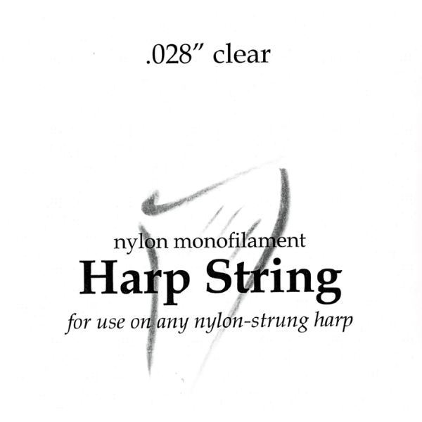 Nylon Monofilament Harp String .028" Clear