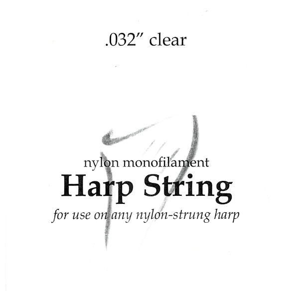 Nylon Monofilament Harp String .032" Clear