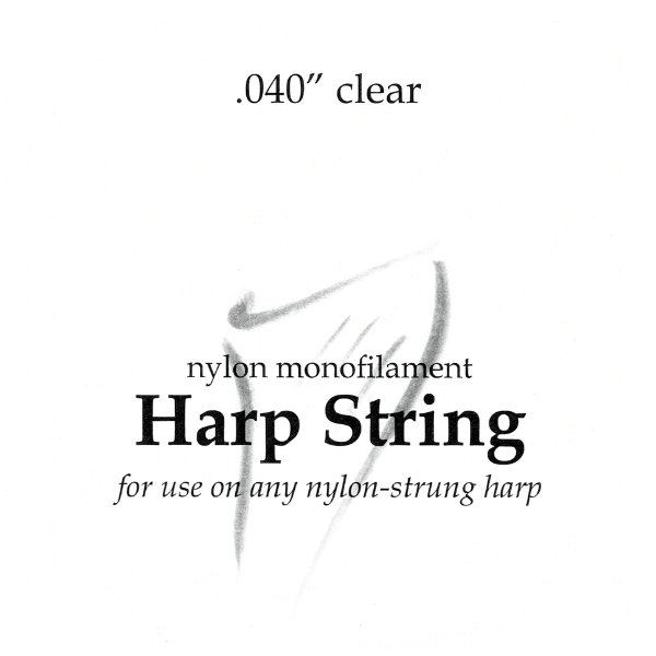 Nylon Monofilament Harp String .040" Clear