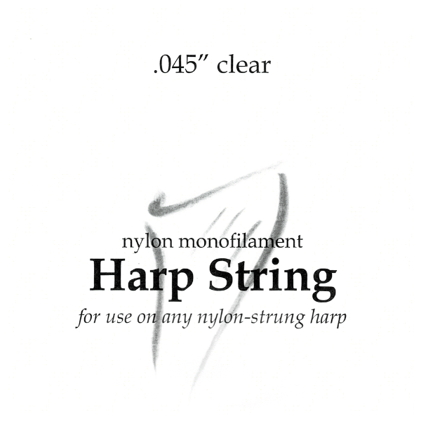 Nylon Monofilament Harp String .045" Clear