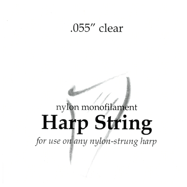 Nylon Monofilament Harp String .055" Clear