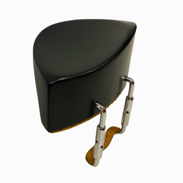 Ebony High Teka Violin Chin Rest 4/4
