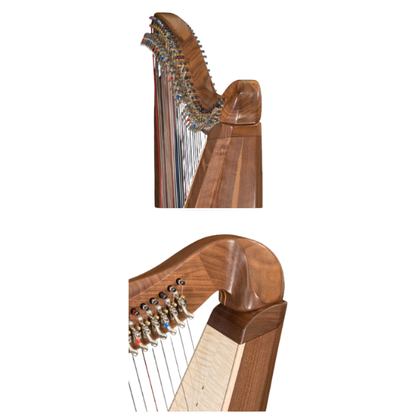 FH34S 34-String Harp (Walnut) by Dusty Strings