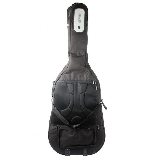 GEWA Jaegar Rolley 30mm Double Bass Padded Bag With Wheels