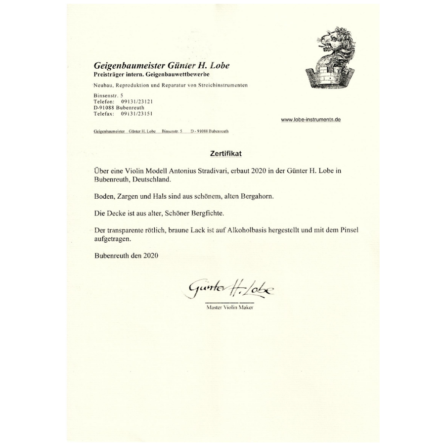 Gunter Lobe Violin