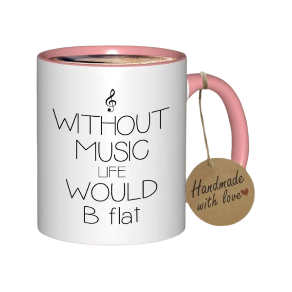 Coffee Mug 'Without music life would Bb'