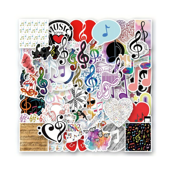 Assorted Musical Note Stickers – WA Music