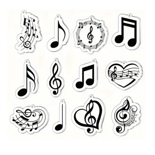 Music Note Keychain
