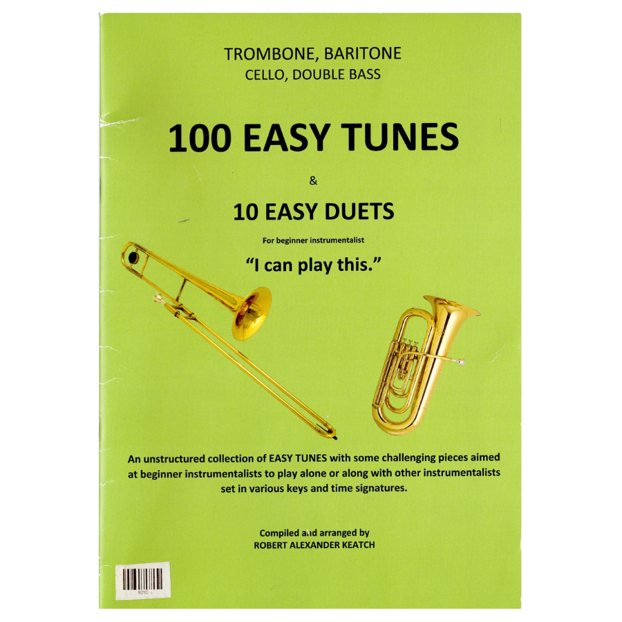 100 Easy Tunes for Trombone, Baritone, Cello & Double Bass (Second-Hand Book) - SHB16