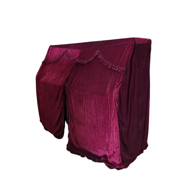 Upright Piano Cover (Full Cover – Red Velvet)
