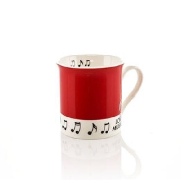 Colour Block Mug Red