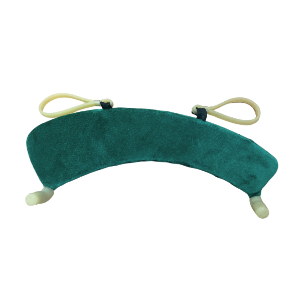 FOM Violin Shoulder Rest Green Velvet Pad - CLEARANCE