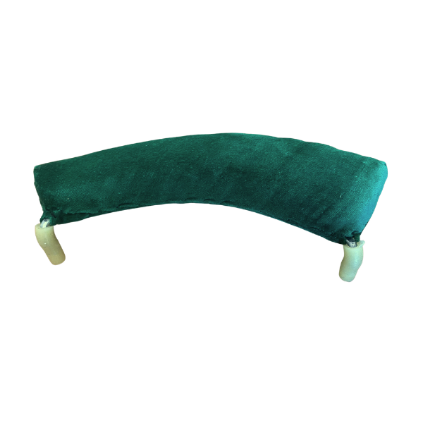 FOM Violin Shoulder Rest Green Velvet Pad - CLEARANCE