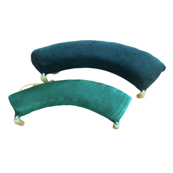 FOM Violin Shoulder Rest Green Velvet Pad - CLEARANCE