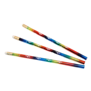 Prismatic Rainbow Pencil with Treble Clef Design