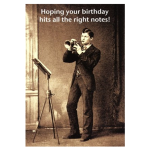 Greeting Card - Hoping your Birthday hits all the right notes