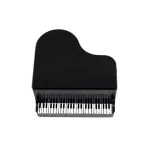 Black Piano Shaped Pencil Sharpener