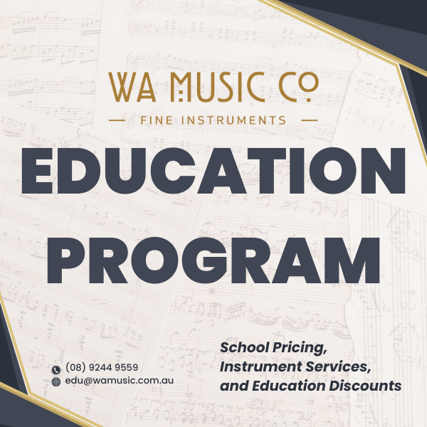 Education program, school pricing, discount, instrument services, supporting music education