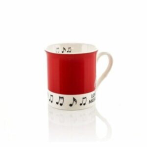 Colour Block Mug Red